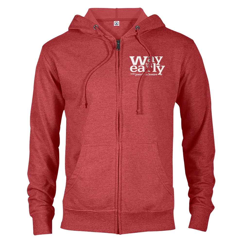 Way Too Early With Jonathan Lemire Logo Lightweight Zip-Up Hoodie