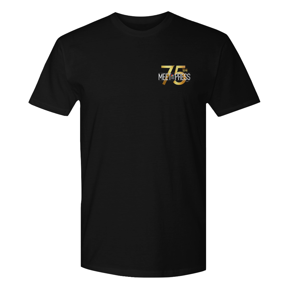 Meet The Press: 75th Anniversary Logo Adult Short Sleeve T-Shirt