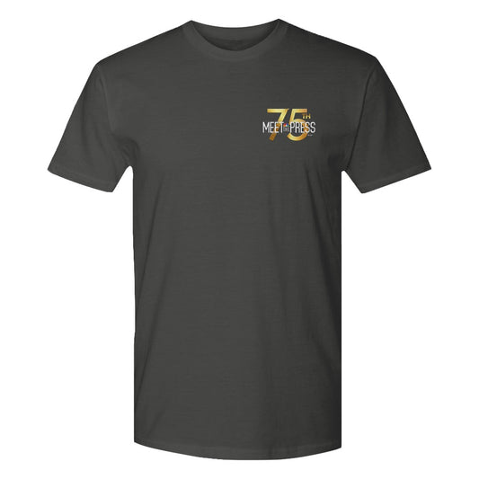 Meet The Press: 75th Anniversary Logo Adult Short Sleeve T-Shirt