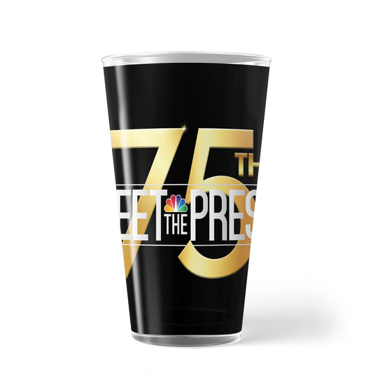 Meet The Press: 75th Anniversary Logo 17 oz Pint Glass