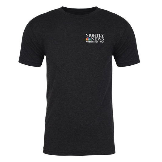 NBC Nightly News with Lester Holt Logo Men's Tri-Blend T-Shirt