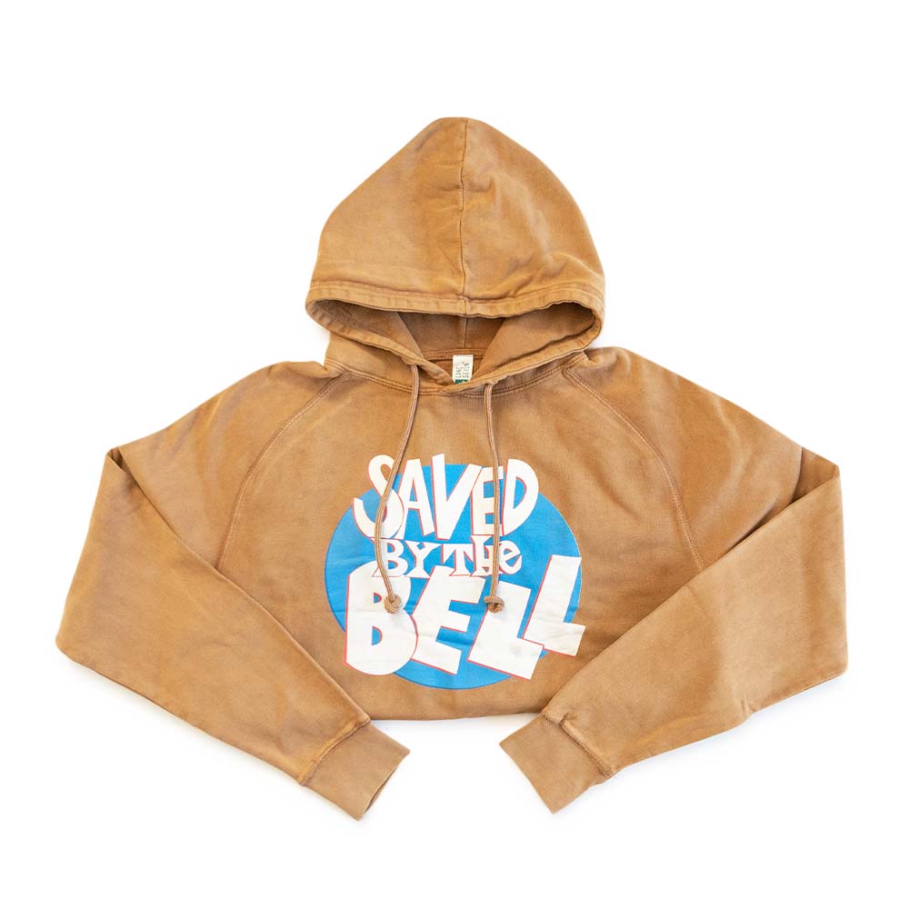 Saved by the Bell Logo Distressed Hooded Sweatshirt