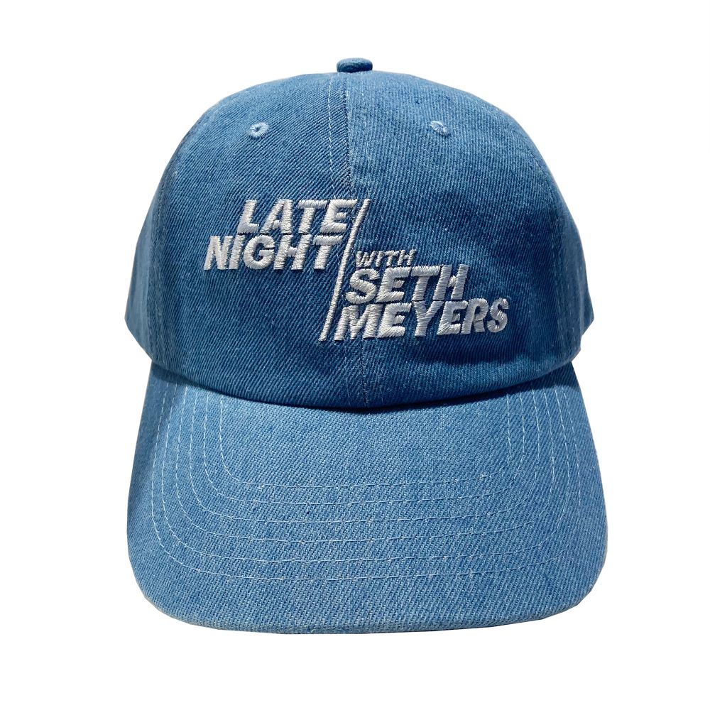 Late Night With Seth Meyers Denim Logo Hat - Blue Denim