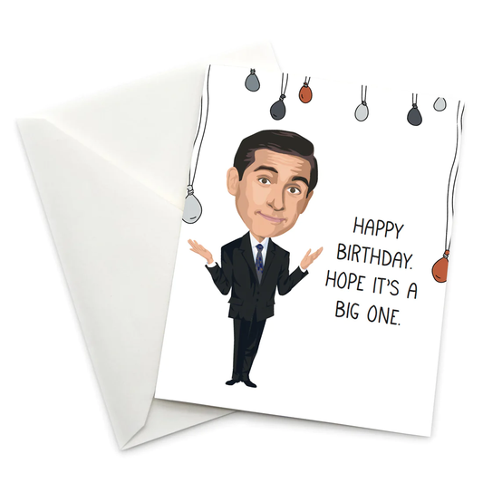 The Office Michael Scott Birthday Greeting Card