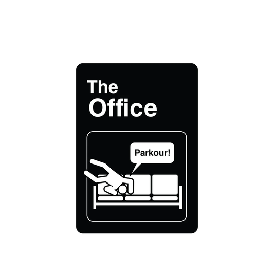 The Office Parkour Titlecard Sticker