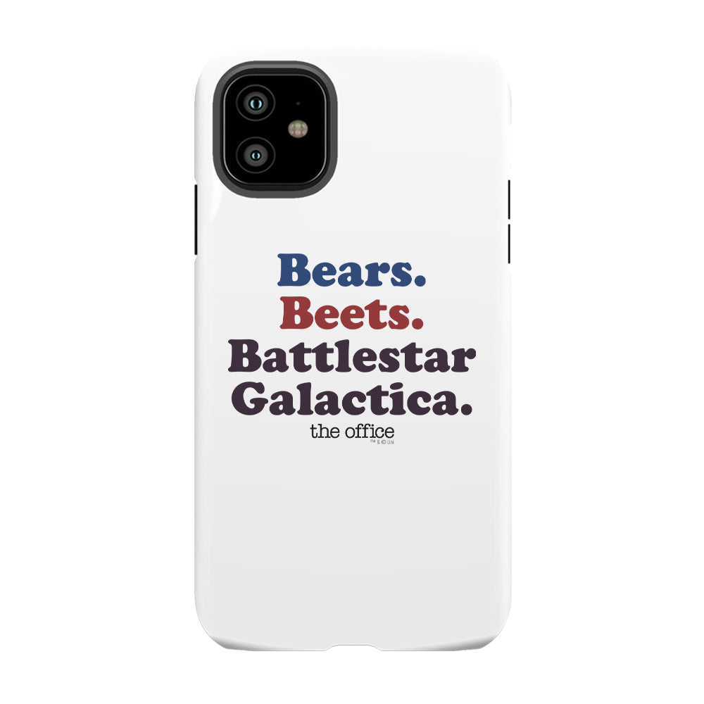 The Office Bears. Beets. Battlestar Galactica iPhone Tough Phone Case
