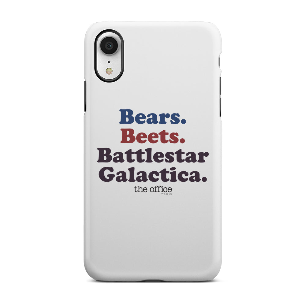 The Office Bears. Beets. Battlestar Galactica iPhone Tough Phone Case