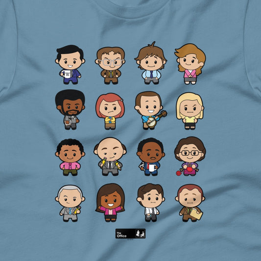 The Office Cute Collection Characters Adult Short Sleeve T-Shirt