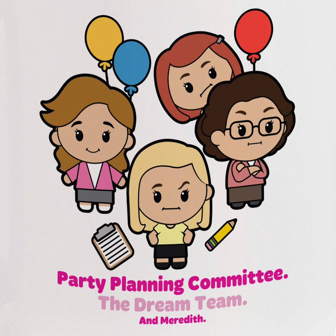 The Office Cute Party Planning Committee Two-Tone Mug