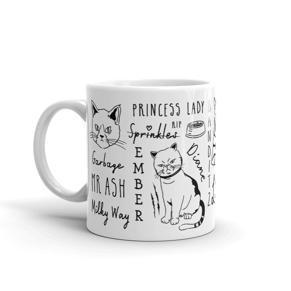 Anything Goes Chamberlain Anything Goes Cats White Mug Coffee Cups