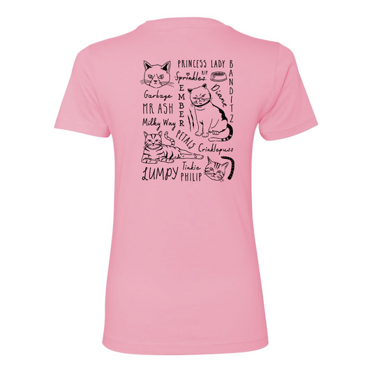 The Office Angela's Cat Mash-Up Women's Short Sleeve T-Shirt