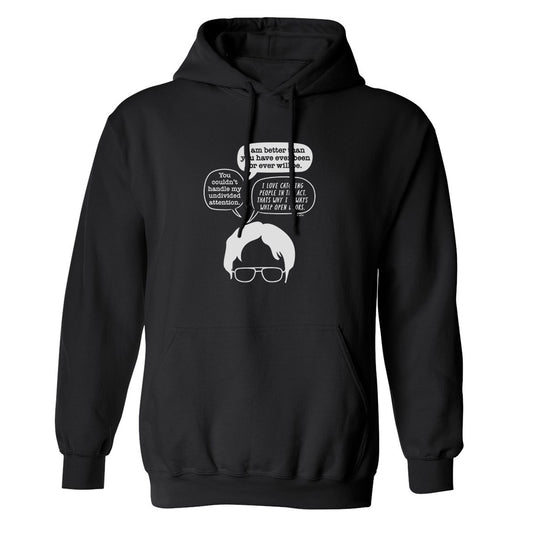 The Office Dwight Head Fleece Hooded Sweatshirt