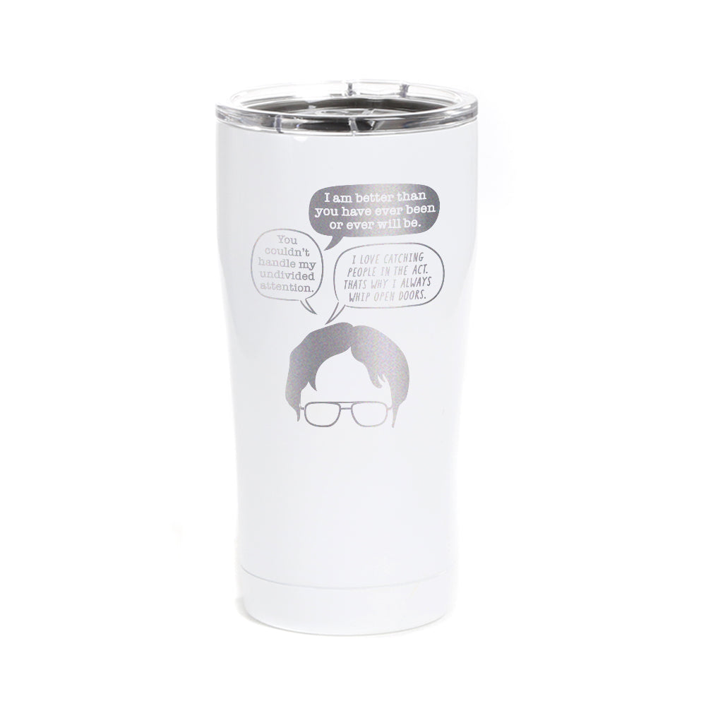 The Office Dwight Head Laser Engraved SIC Tumbler