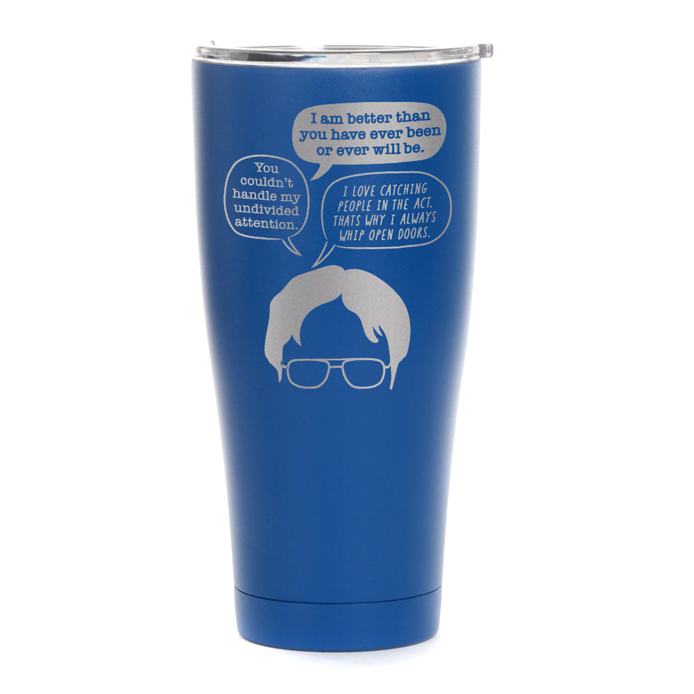 The Office Dwight Head Laser Engraved SIC Tumbler