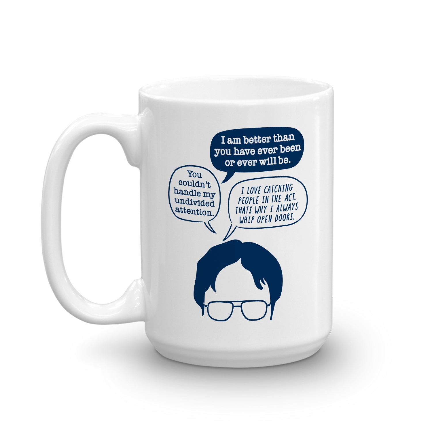The Office Dwight Head White Mug