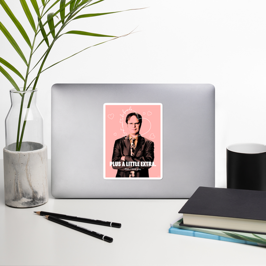 The Office Dwight's Love Quote Die Cut Sticker
