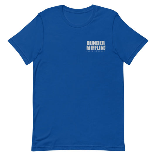 The Office Dunder Mifflin Logo Embroidered T-Shirt