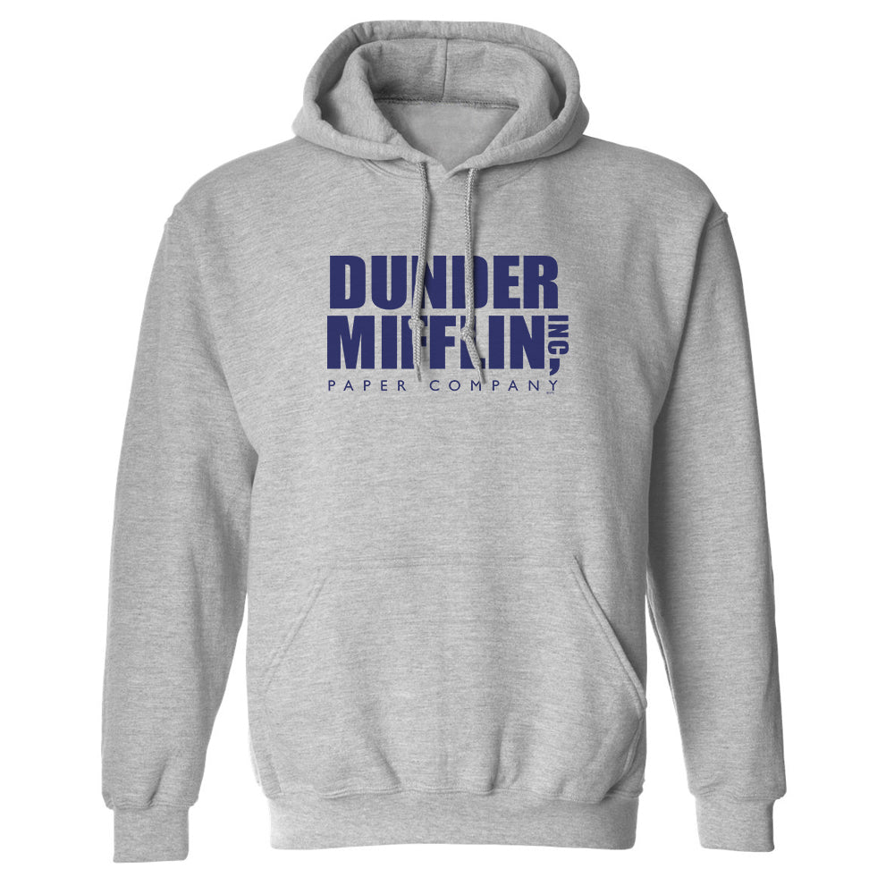 The Office Dunder Mifflin Blue Fleece Hooded Sweatshirt