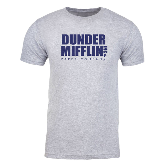 The Office Dunder Mifflin Blue Adult Short Sleeve T-Shirt