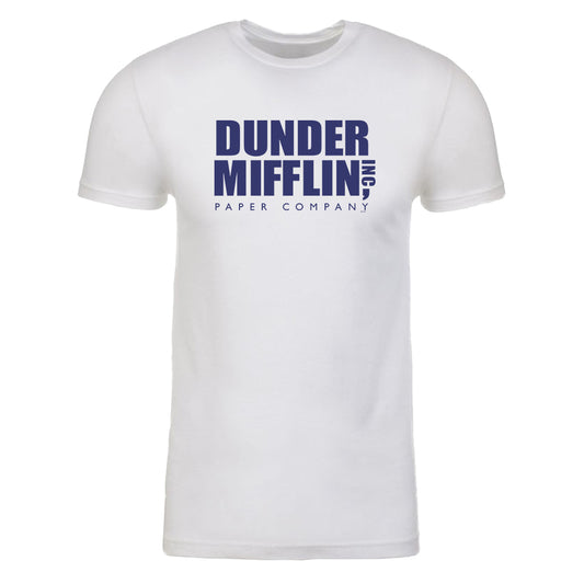 The Office Dunder Mifflin Blue Adult Short Sleeve T-Shirt