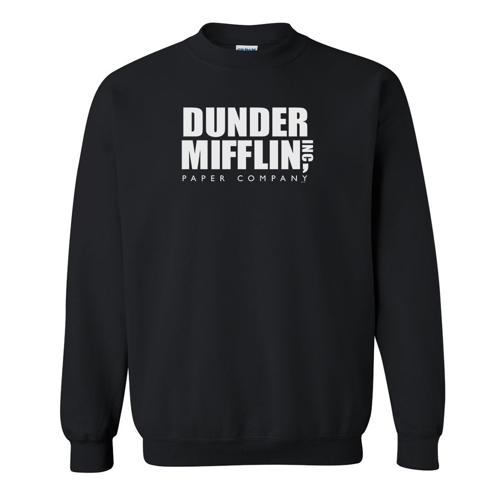 The Office Dunder Mifflin White Fleece Crewneck Sweatshirt