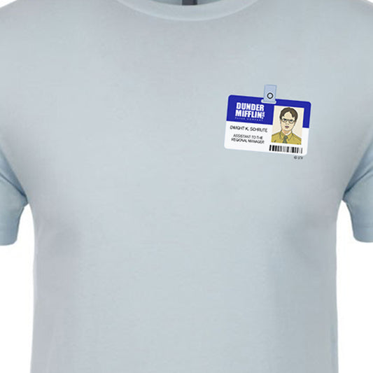 The Office Dwight Name Tag Adult Short Sleeve T-Shirt