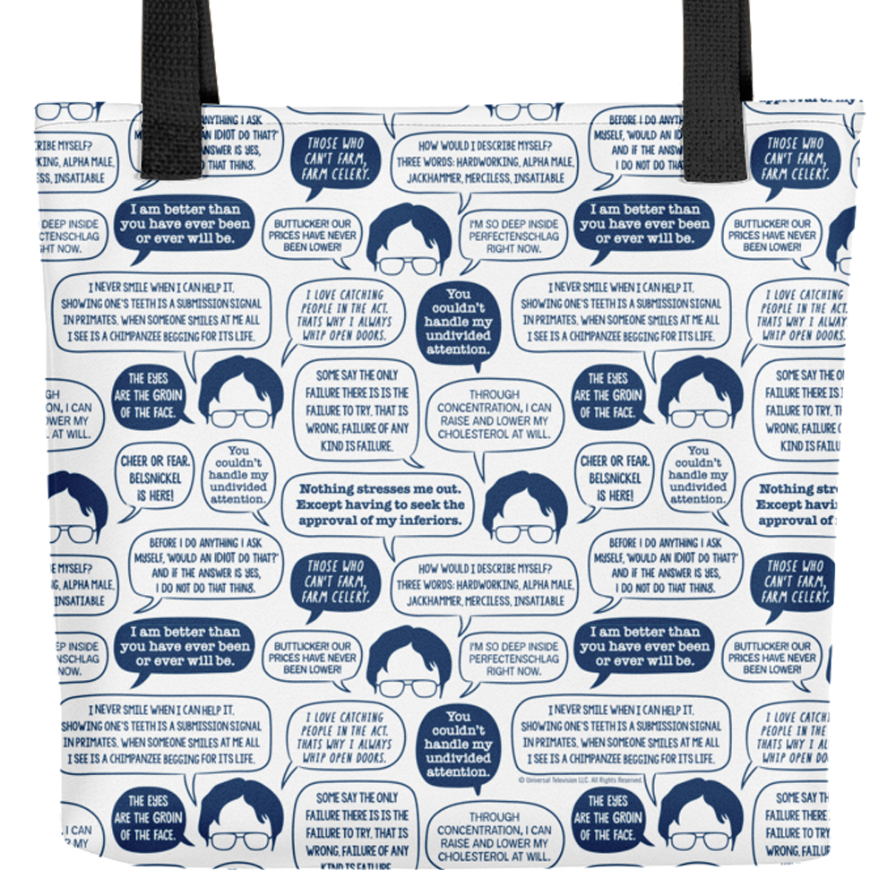 The Office Dwight Quotes Premium Tote Bag