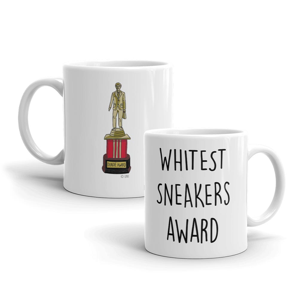 The Office Whitest Sneakers Dundie Award White Mug
