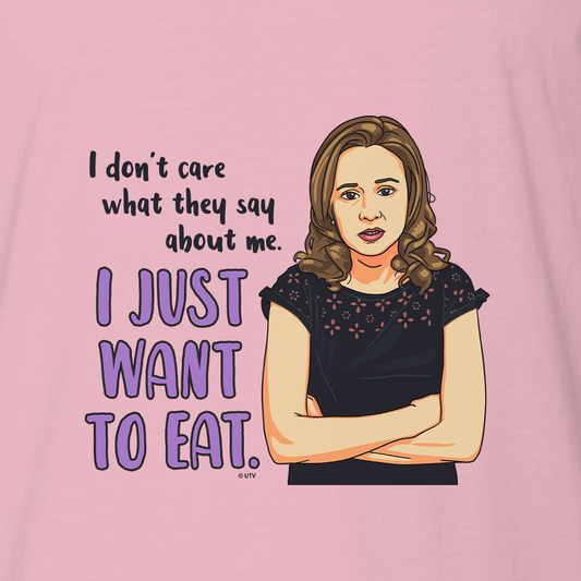The Office I Just Want To Eat Adult Short Sleeve T-Shirt