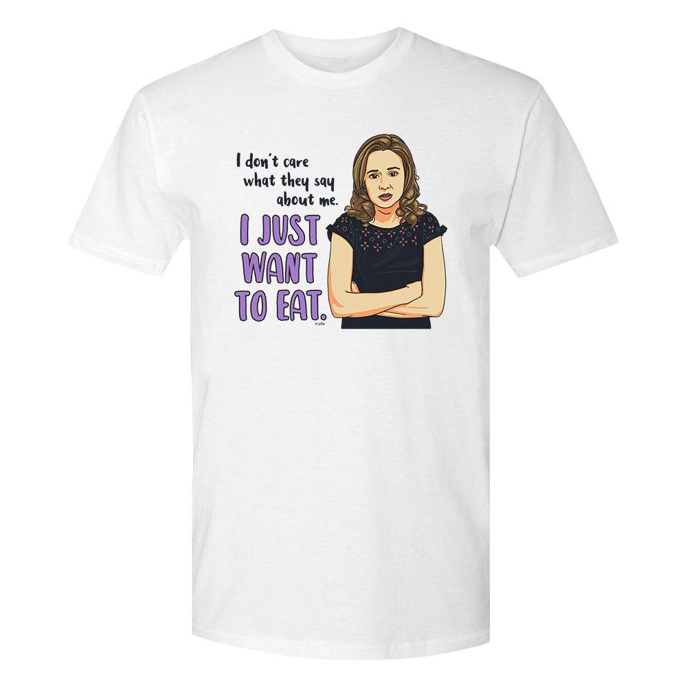 The Office I Just Want To Eat Adult Short Sleeve T-Shirt