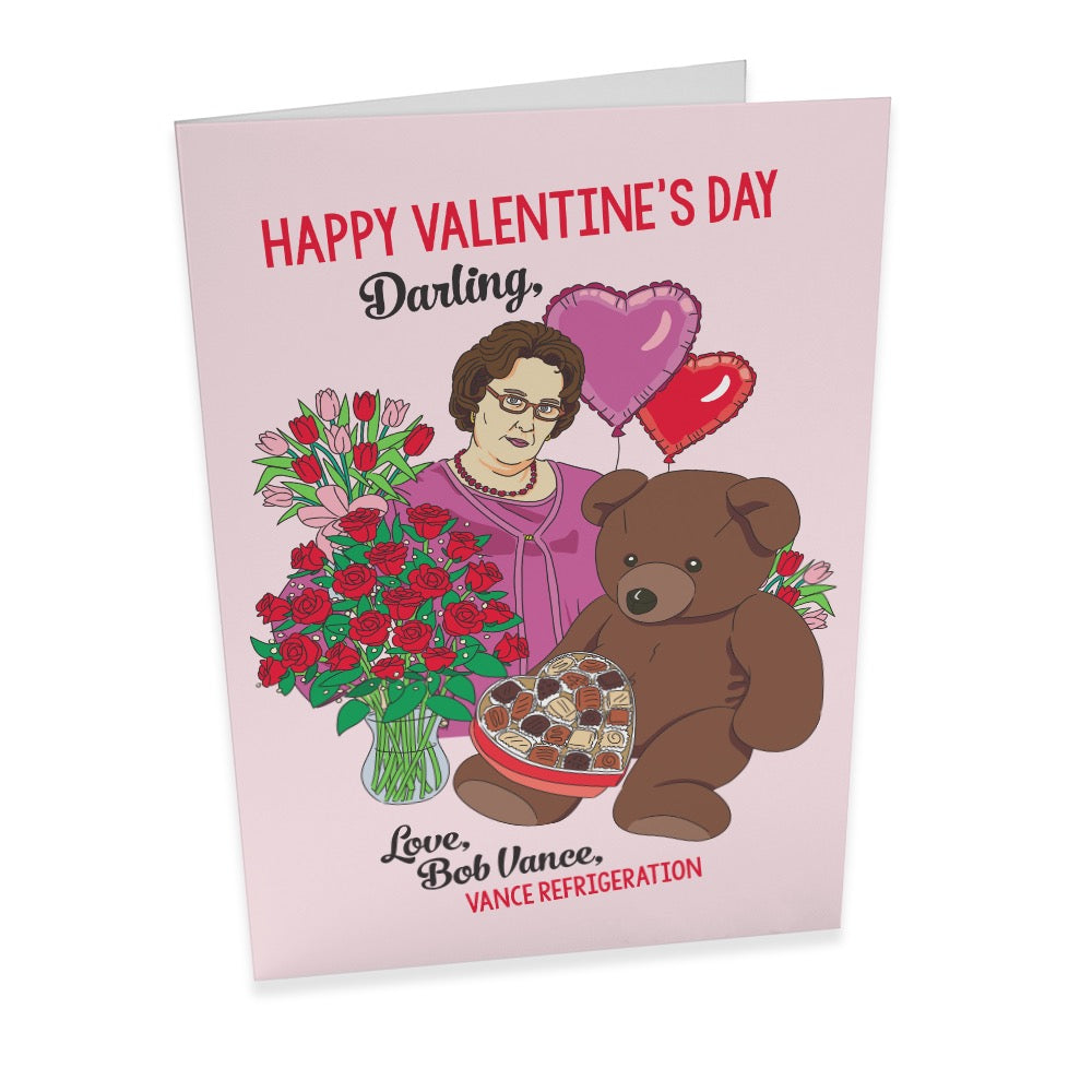 The Office Phyllis Happy Valentine's Day Satin Greeting Card