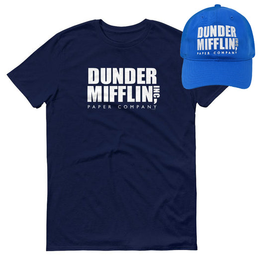 The Office Dunder Mifflin T-Shirt and Hat Bundle