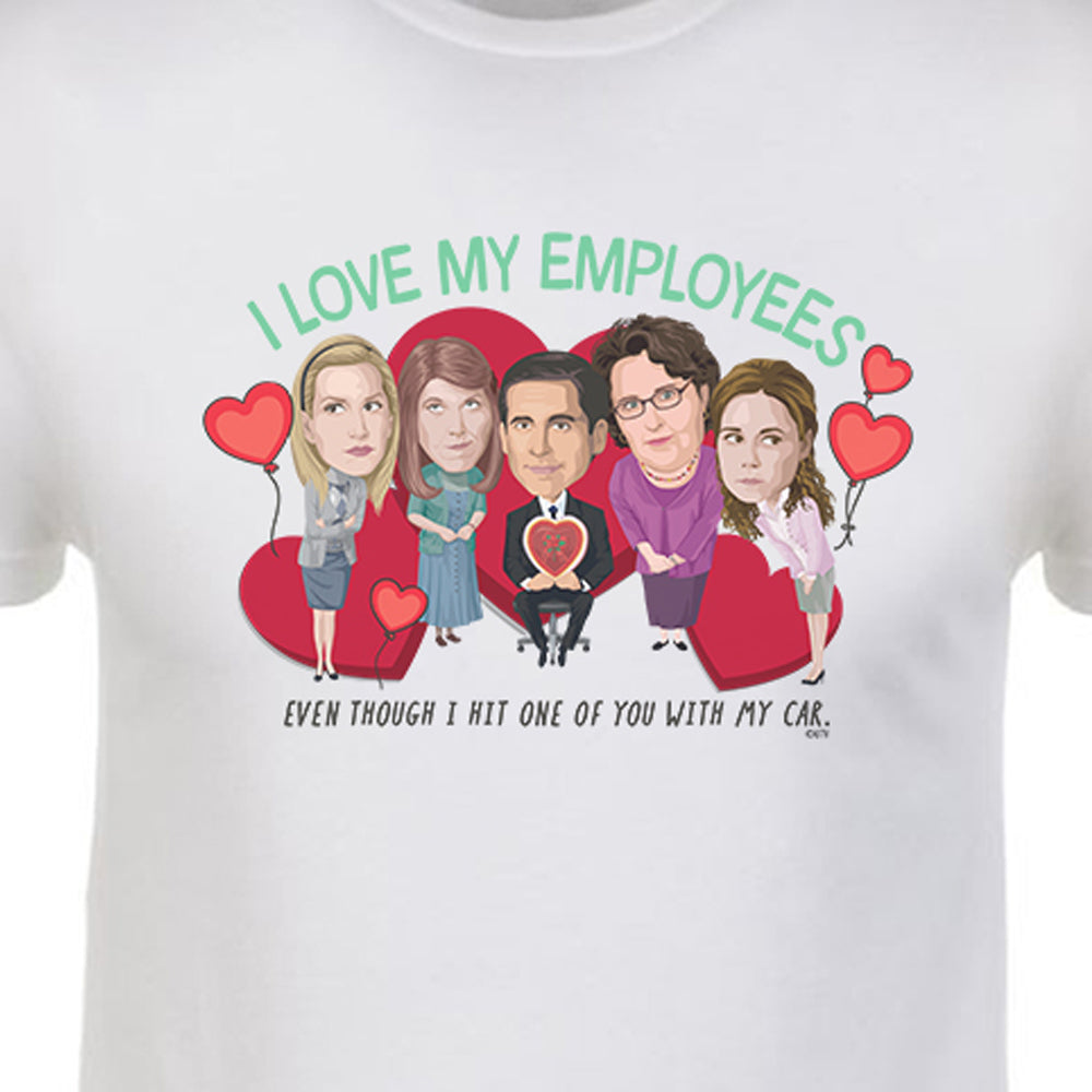 The Office I Love My Employees Adult Short Sleeve T-Shirt