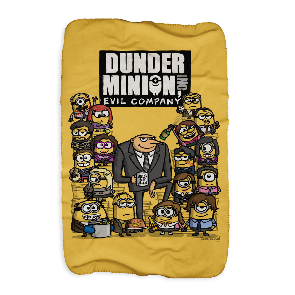 The Office Minions Sherpa Blanket