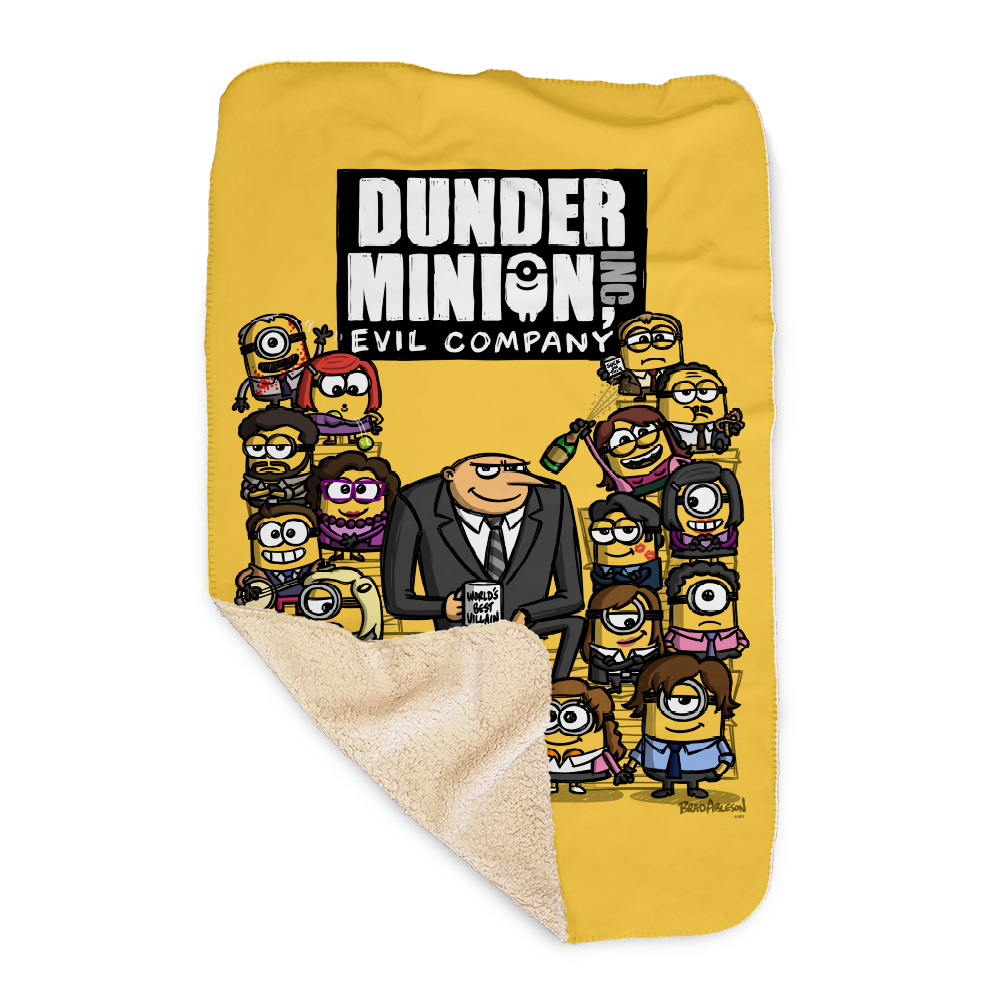 The Office Minions Sherpa Blanket