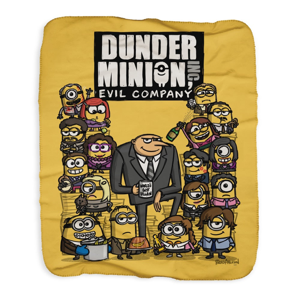 The Office Minions Sherpa Blanket