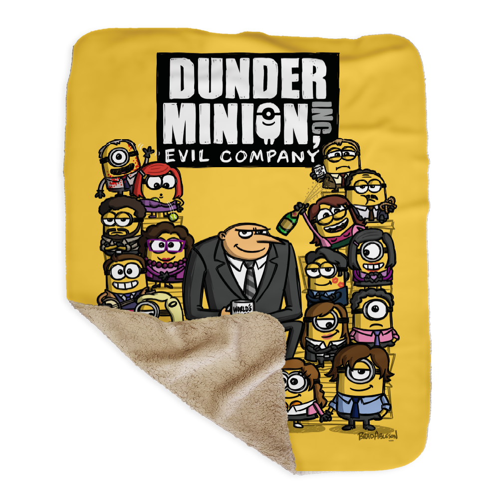 The Office Minions Sherpa Blanket