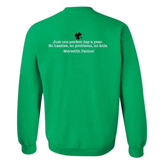 The Office Meredith's Perfect St. Patrick's Day Fleece Crewneck Sweatshirt