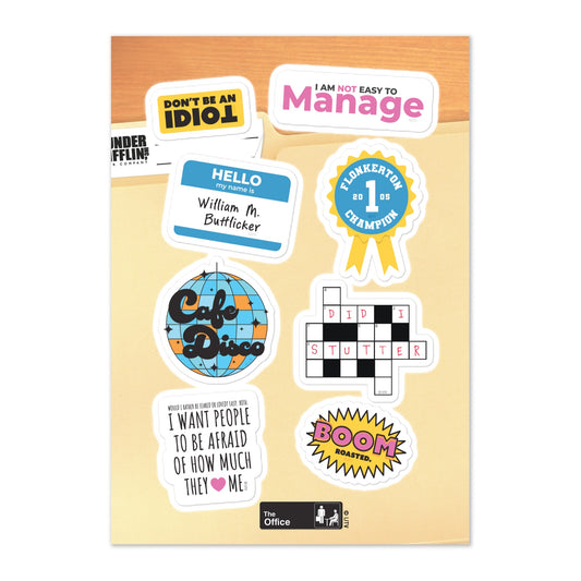 The Office Icons Sticker Sheet