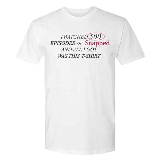 Oxygen I Watched 500 Episodes Adult Short Sleeve T-Shirt