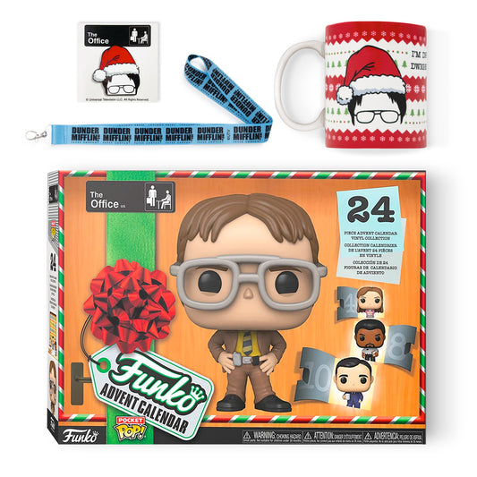 The Office Ultimate Holiday Bundle: Funko Advent Calendar, Mug, Pin, and Lanyard