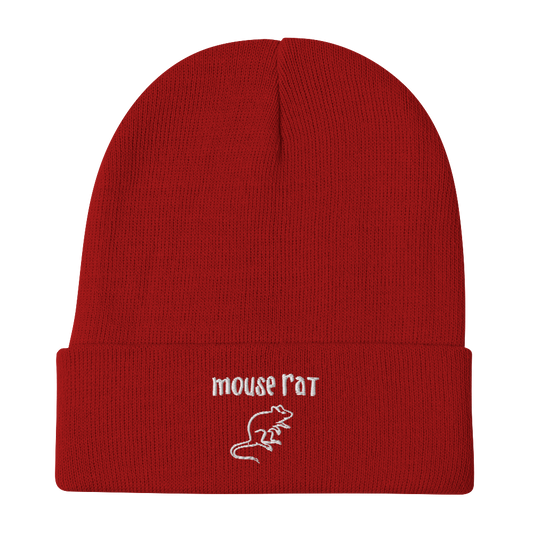 Parks and Recreation Mouse Rat Embroidered Beanie