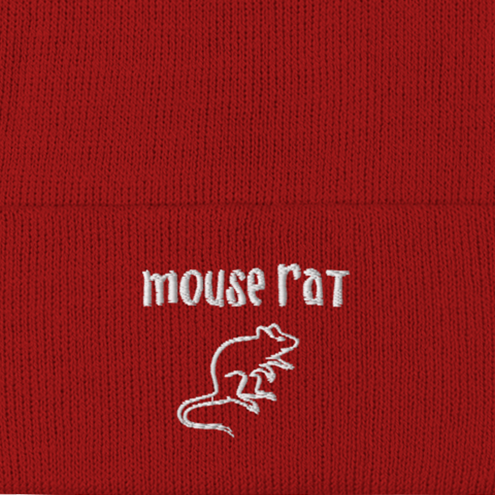 Parks and Recreation Mouse Rat Embroidered Beanie