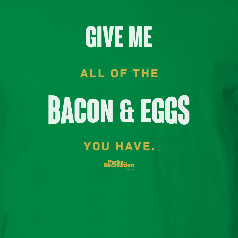 Parks And Recreation Bacon and Eggs Men's Short Sleeve T-Shirt