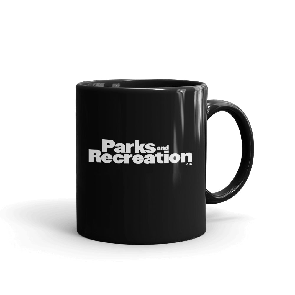 Parks and Recreation City of Pawnee Black Mug