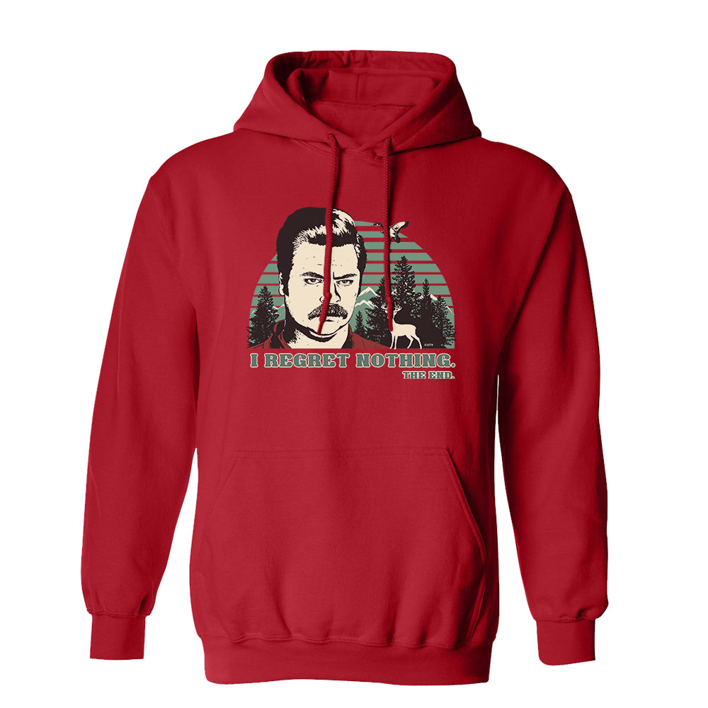 Parks and Recreation Ron Swanson I Regret Nothing Hoodie