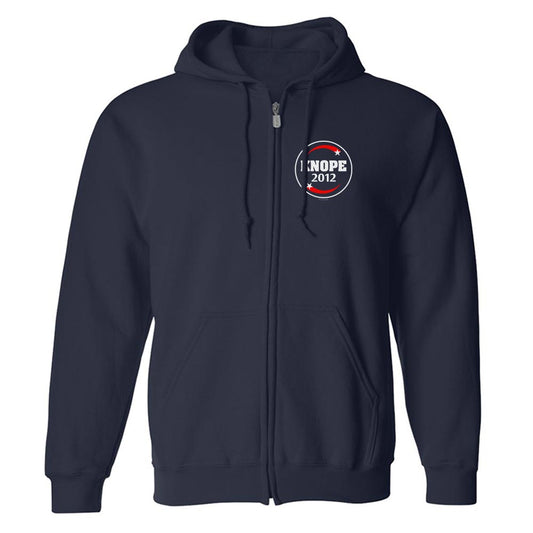 Parks and Recreation Knope 2012 Fleece Zip-Up Hooded Sweatshirt