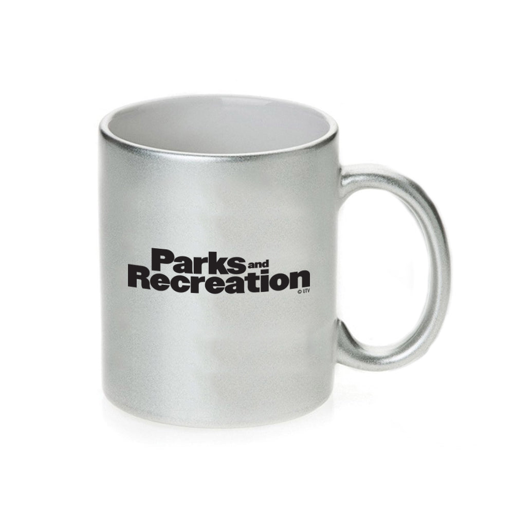 Parks and Recreation Li'l Sebastian 11 oz Silver Metallic Mug