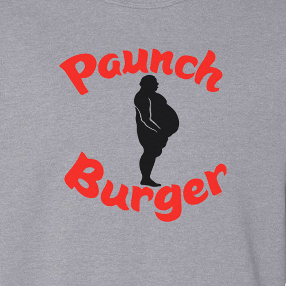 Parks and Recreation Paunch Burger Fleece Crewneck Sweatshirt
