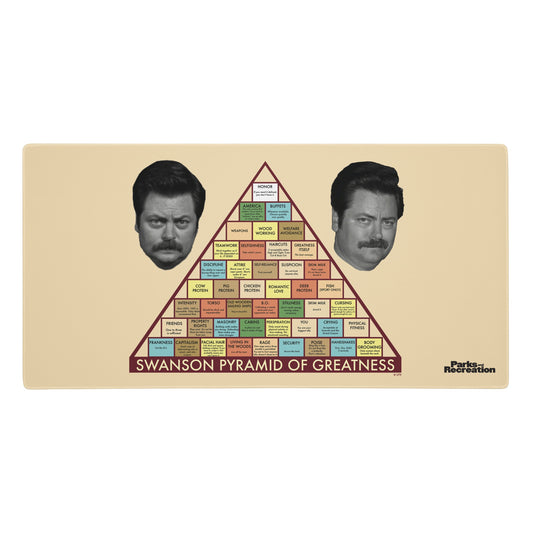 Parks and Recreation Pyramid of Greatness Gaming Mat